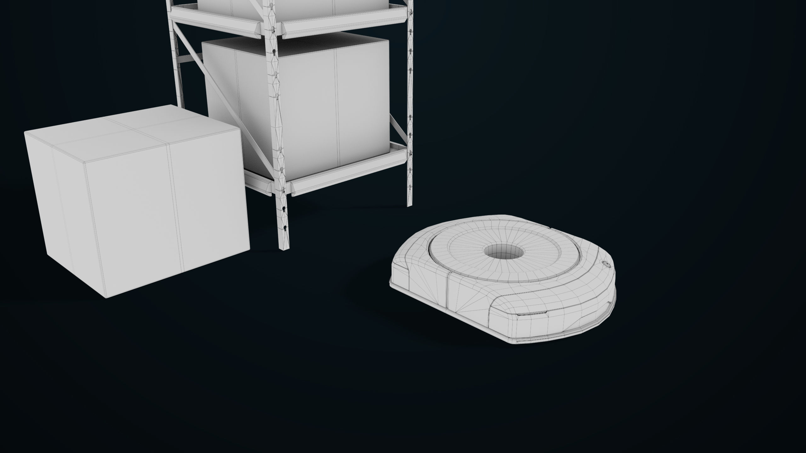 Warehouse Robot Generic All PBR Unity UE Textures Low-poly 3D model_28