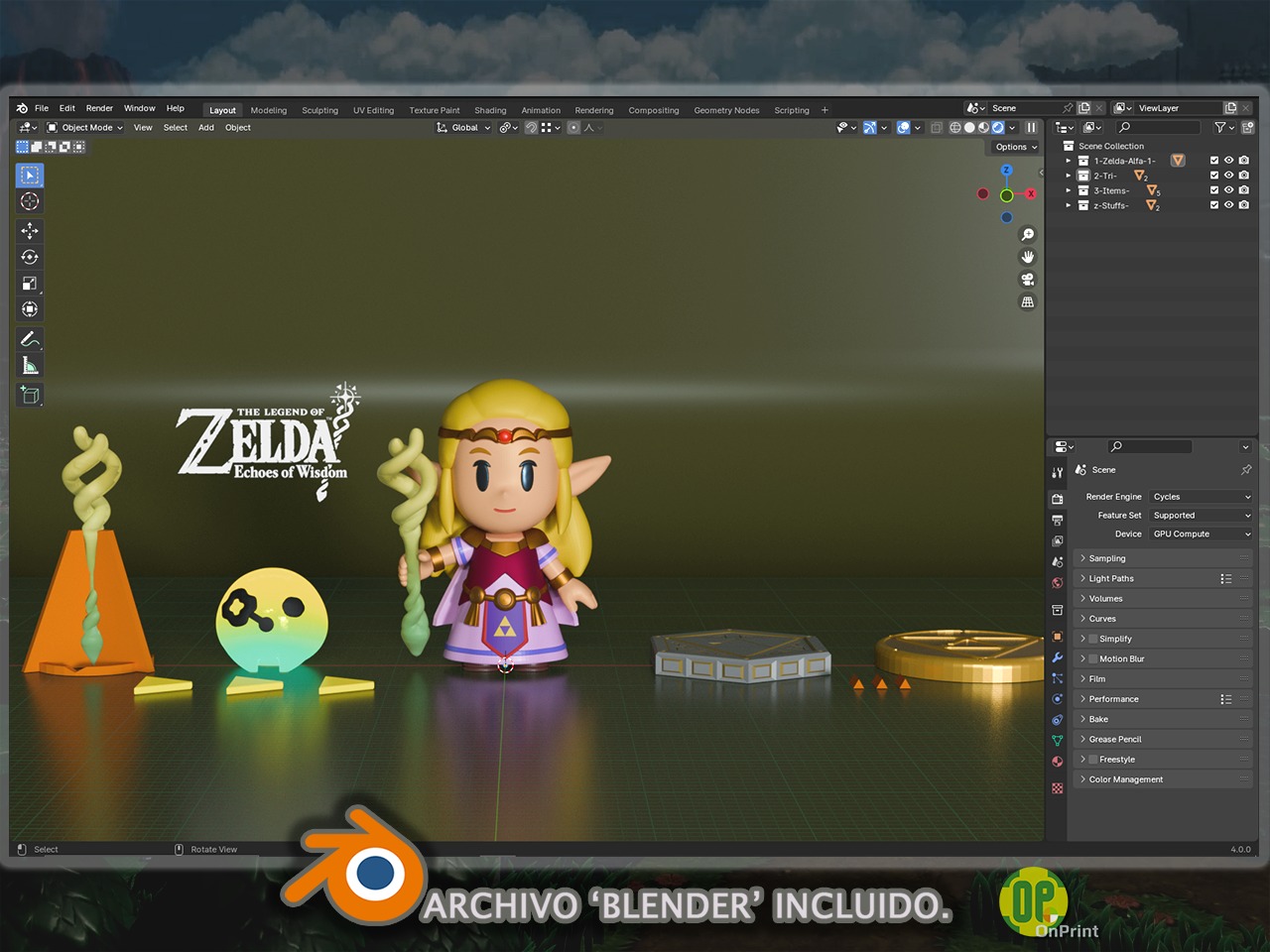 Zelda - Echoes of Wisdom - Customary Attire - 3D print model_3