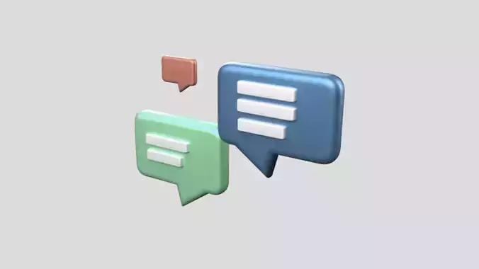 3D app web Icon Low-poly 3D model-16