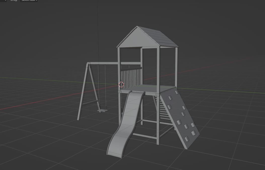 Playground Swing-Slide 3D model_14
