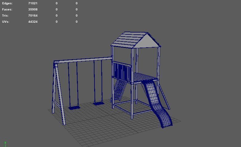 Playground Swing-Slide 3D model_16