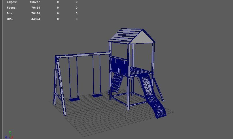 Playground Swing-Slide 3D model_15