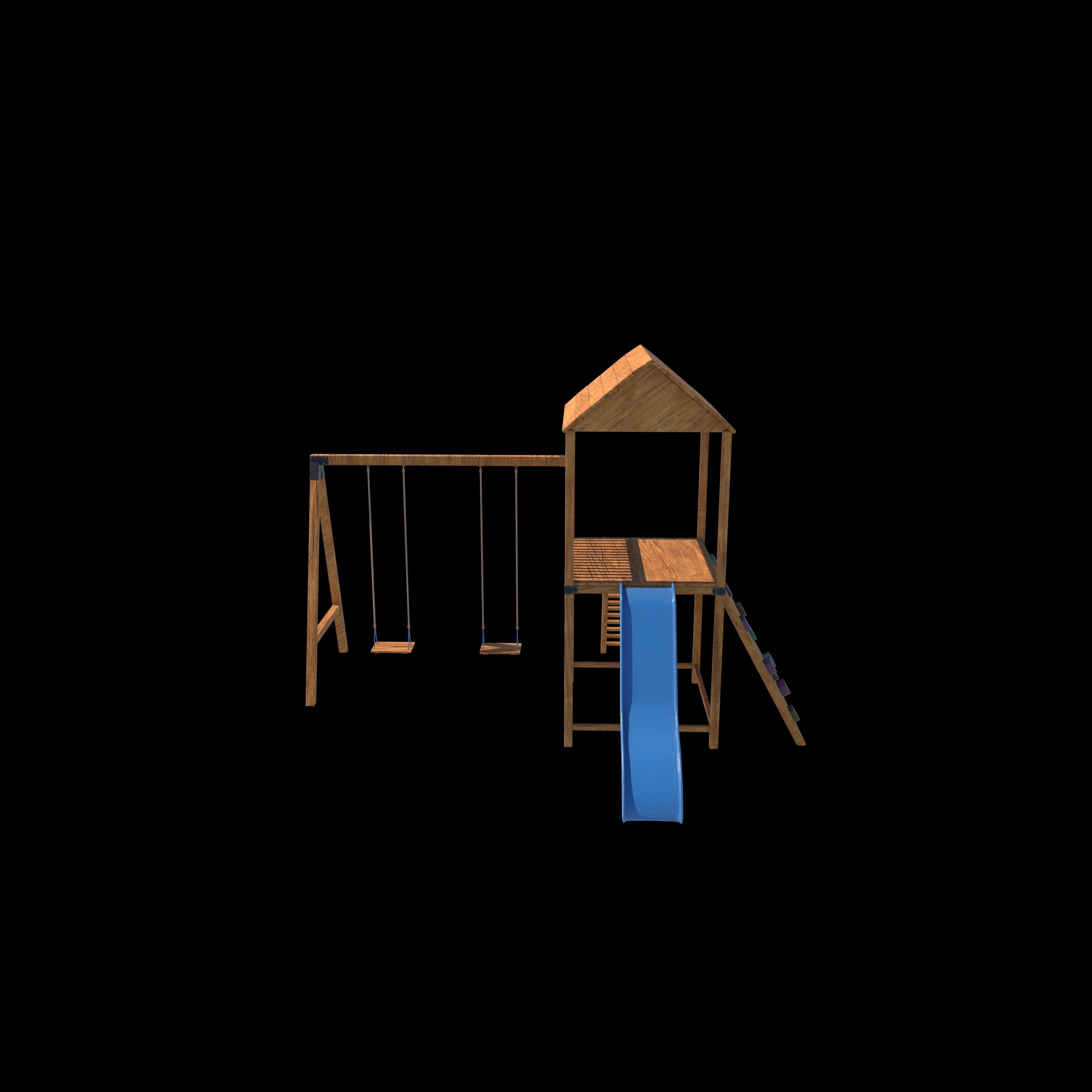 Playground Swing-Slide 3D model_12