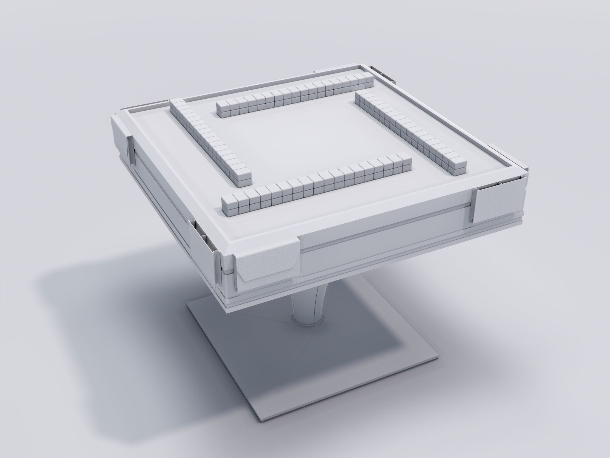 Automatic Mahjong Table 3D model_2