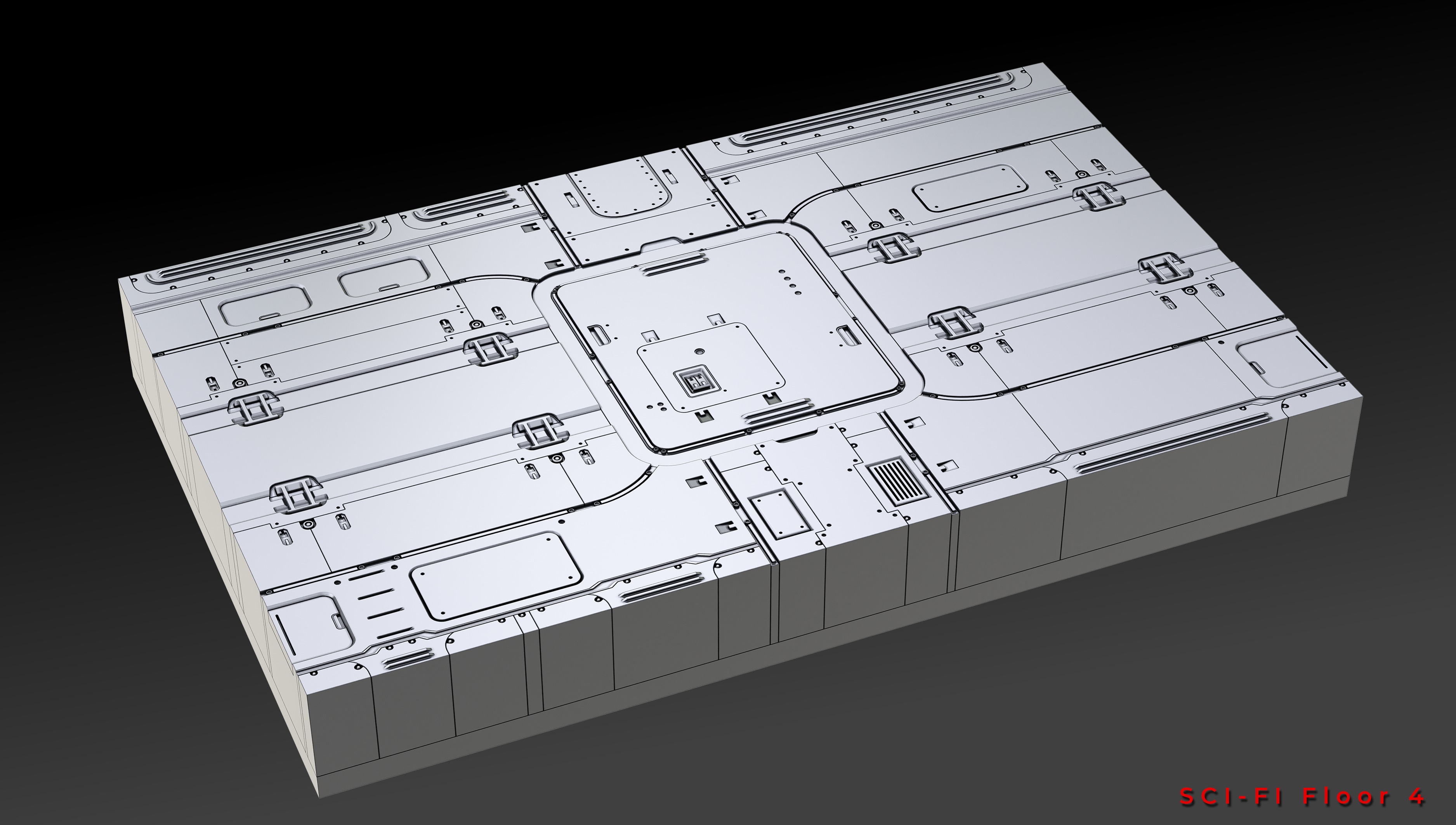 SCI-FI FLOOR PANELS VOL 03 3D model_7