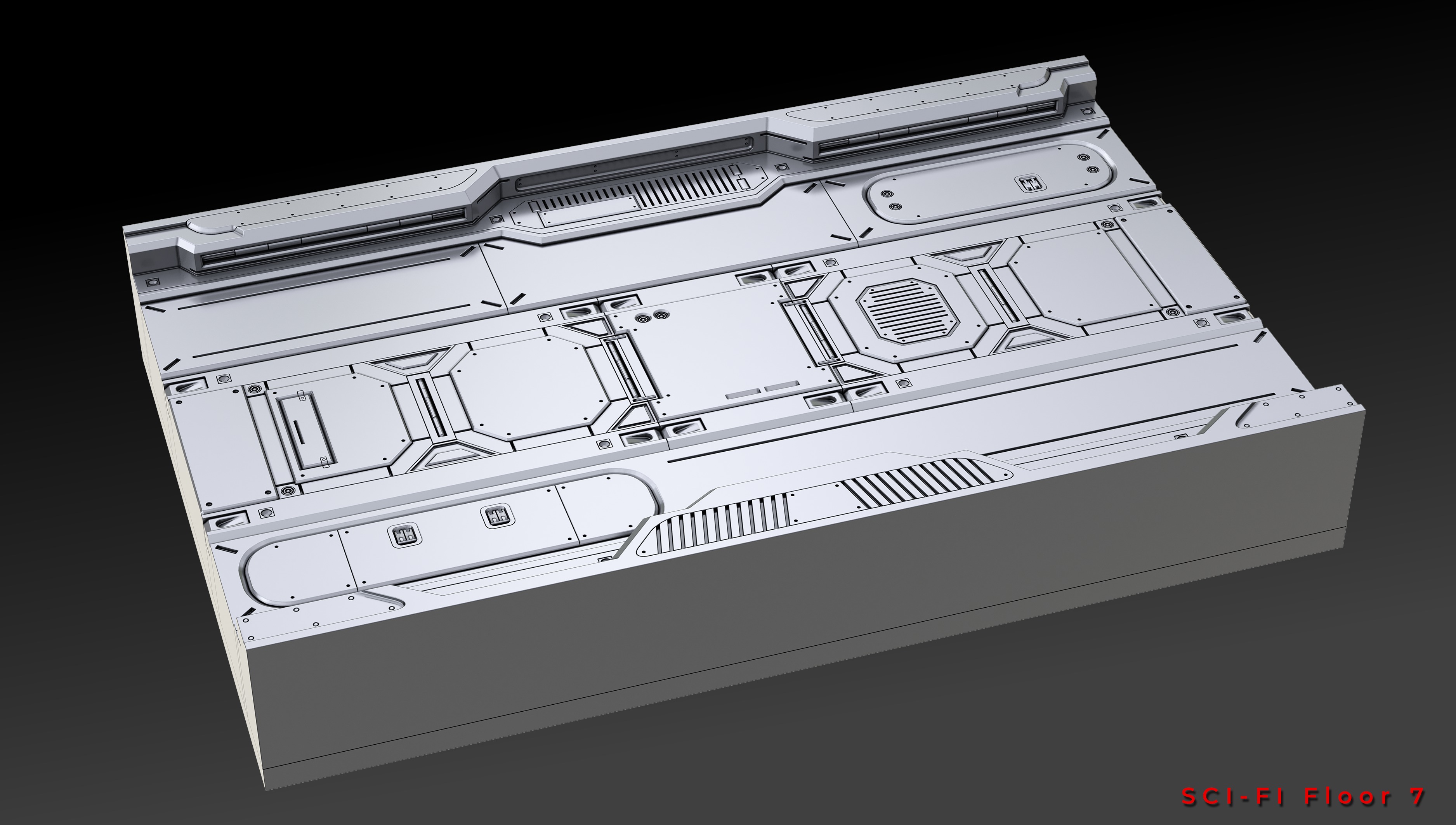 SCI-FI FLOOR PANELS VOL 03 3D model_14
