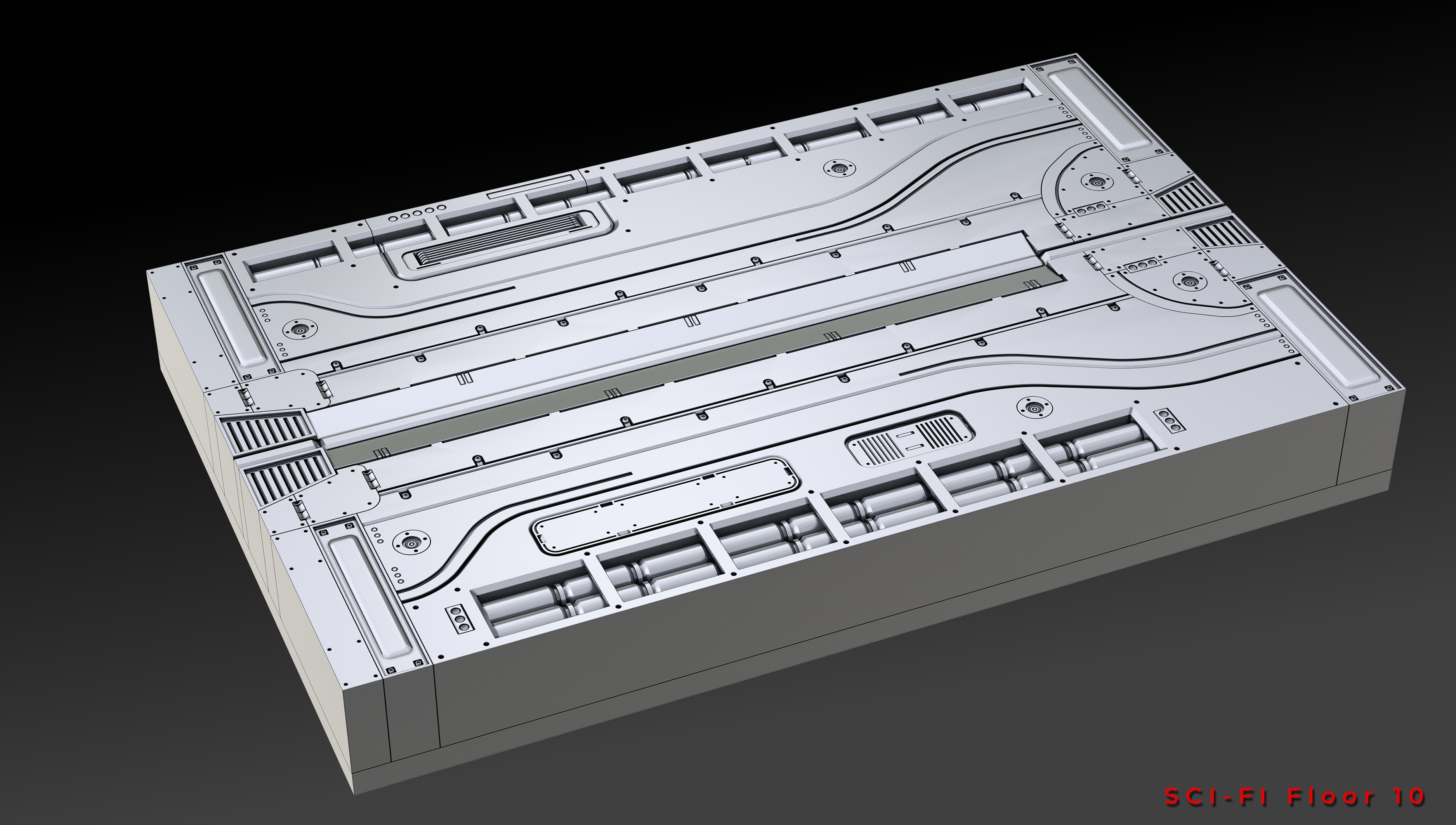 SCI-FI FLOOR PANELS VOL 03 3D model_20