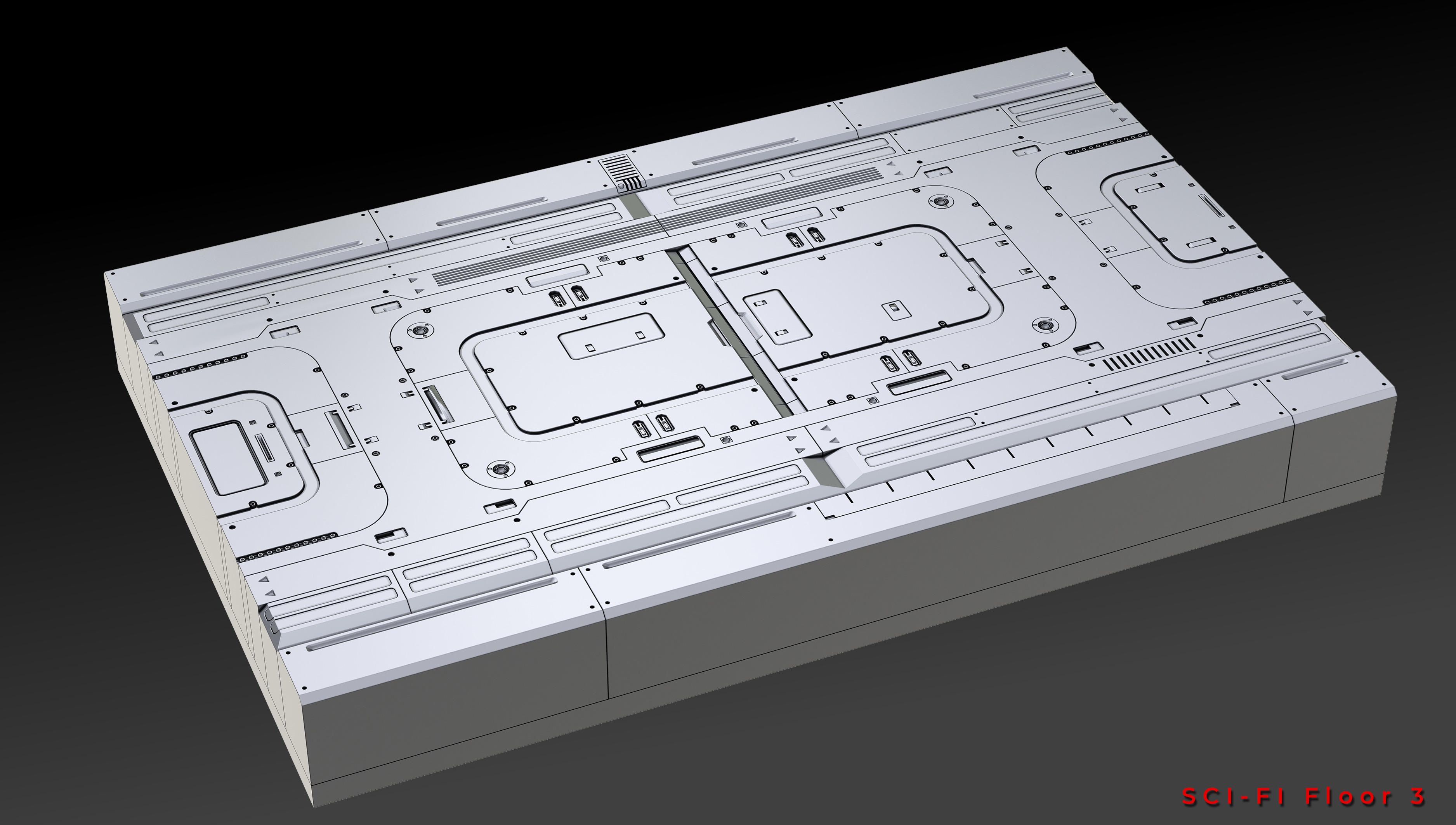 SCI-FI FLOOR PANELS VOL 03 3D model_5