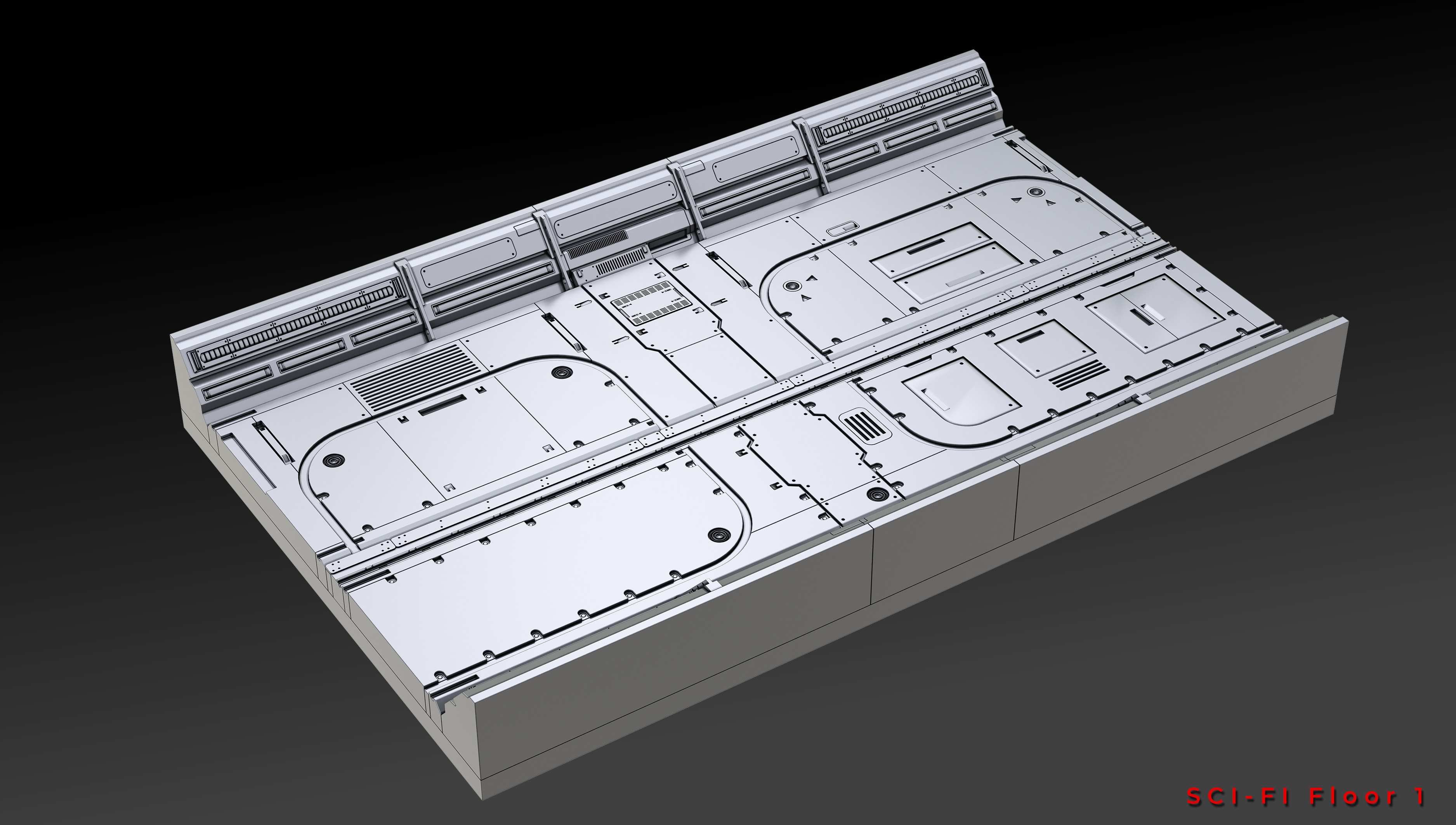 SCI-FI FLOOR PANELS VOL 03 3D model_10