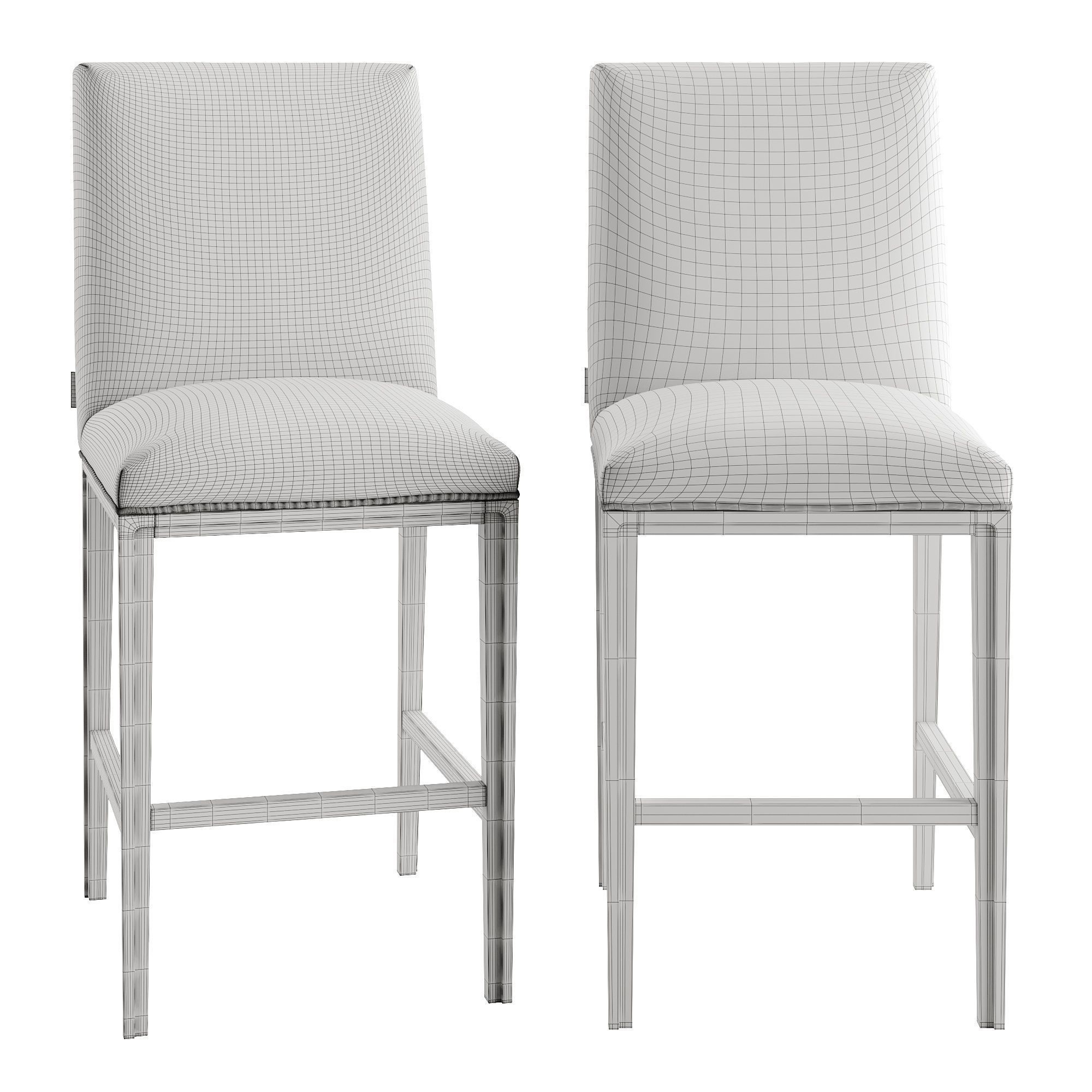 Lass bar stool 3D model_3