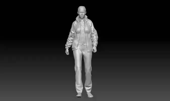 fbi agent girl 1 3D print model