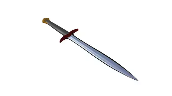 Cartoon Sword 3D Model