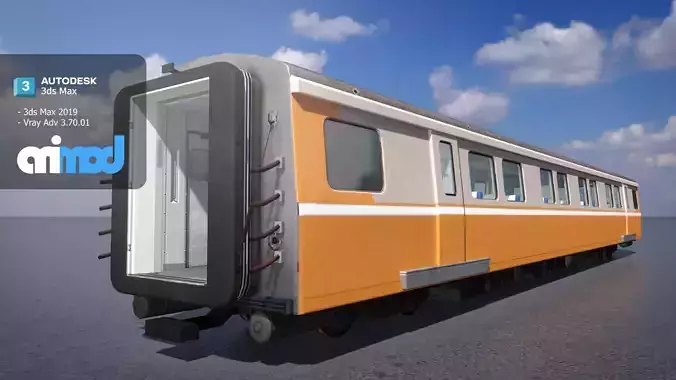 Tw Train Cabin 001 3D model