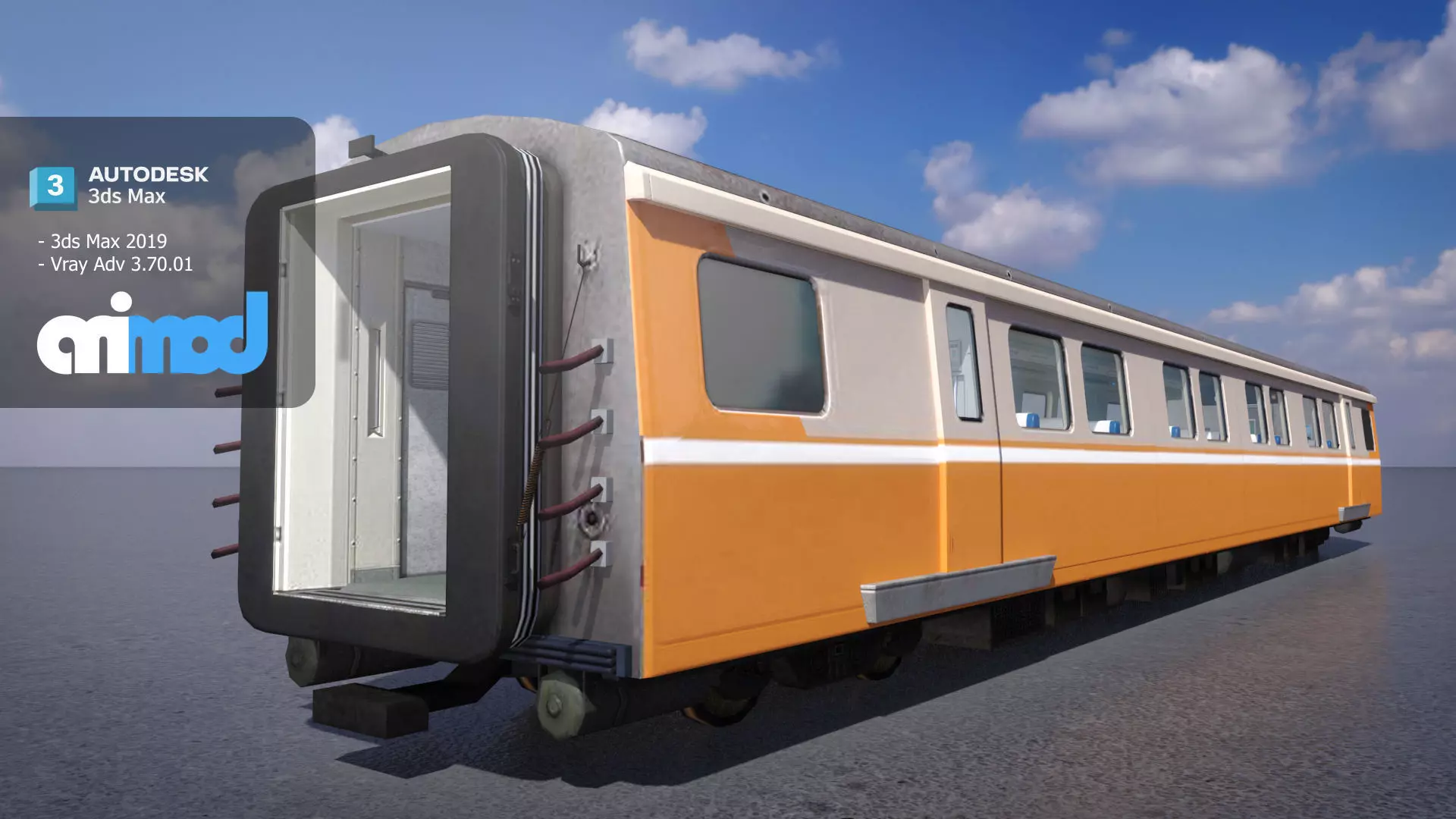 Tw Train Cabin 001 3D model