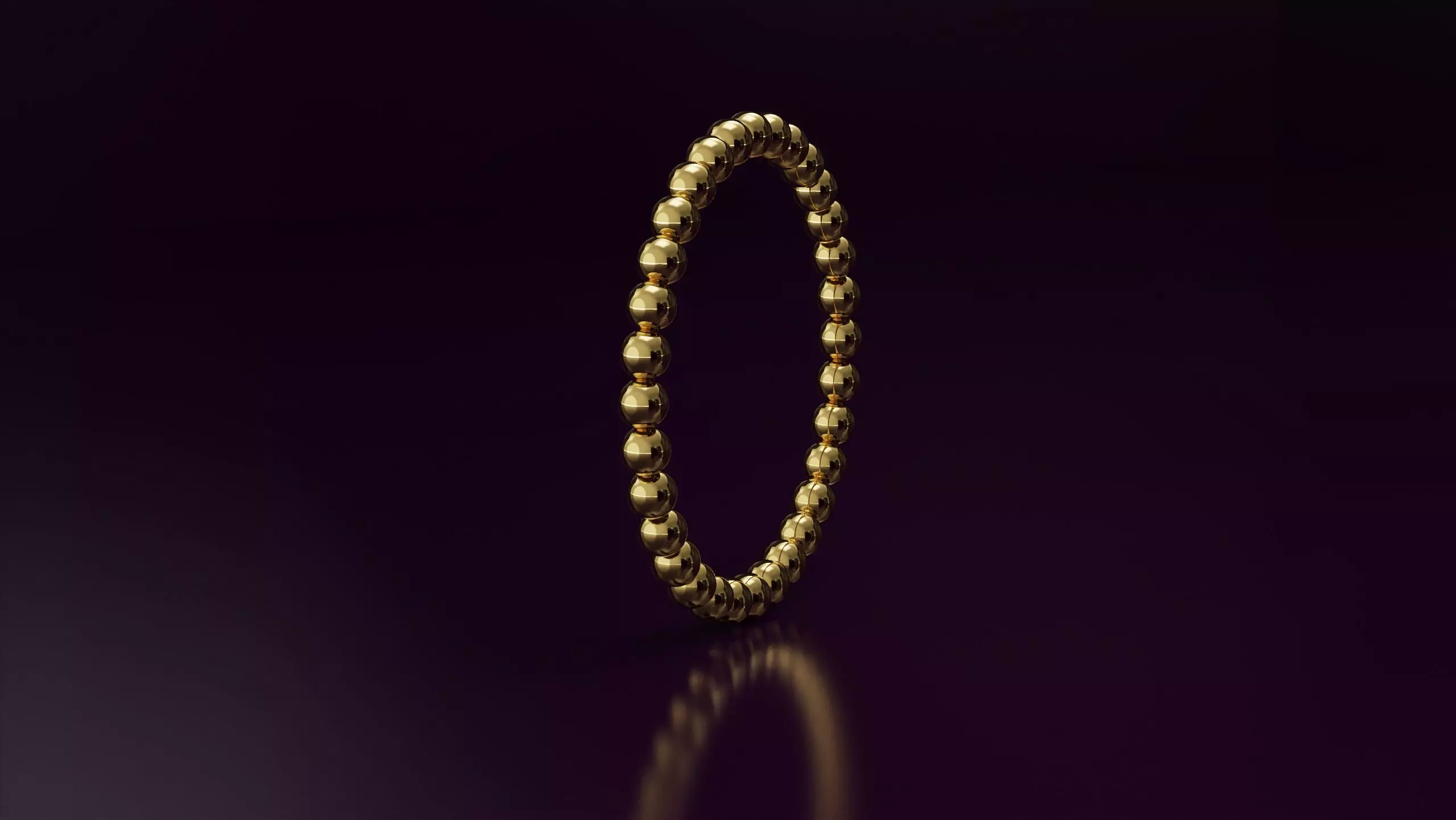 bead band Ring Free 3D print model