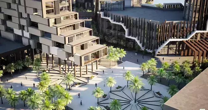 Office buildings  3D model