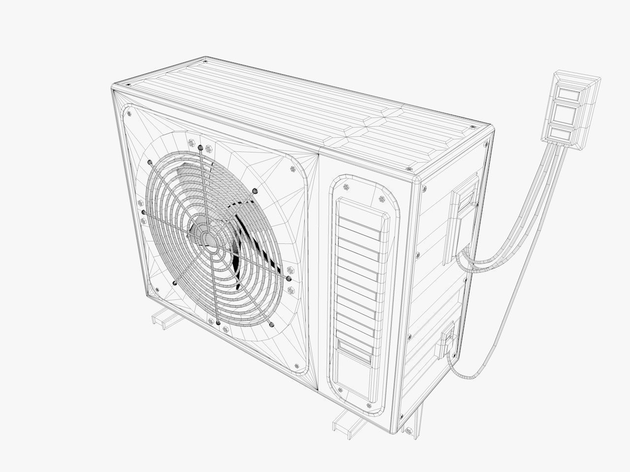 industrial air conditioner 3D model_9