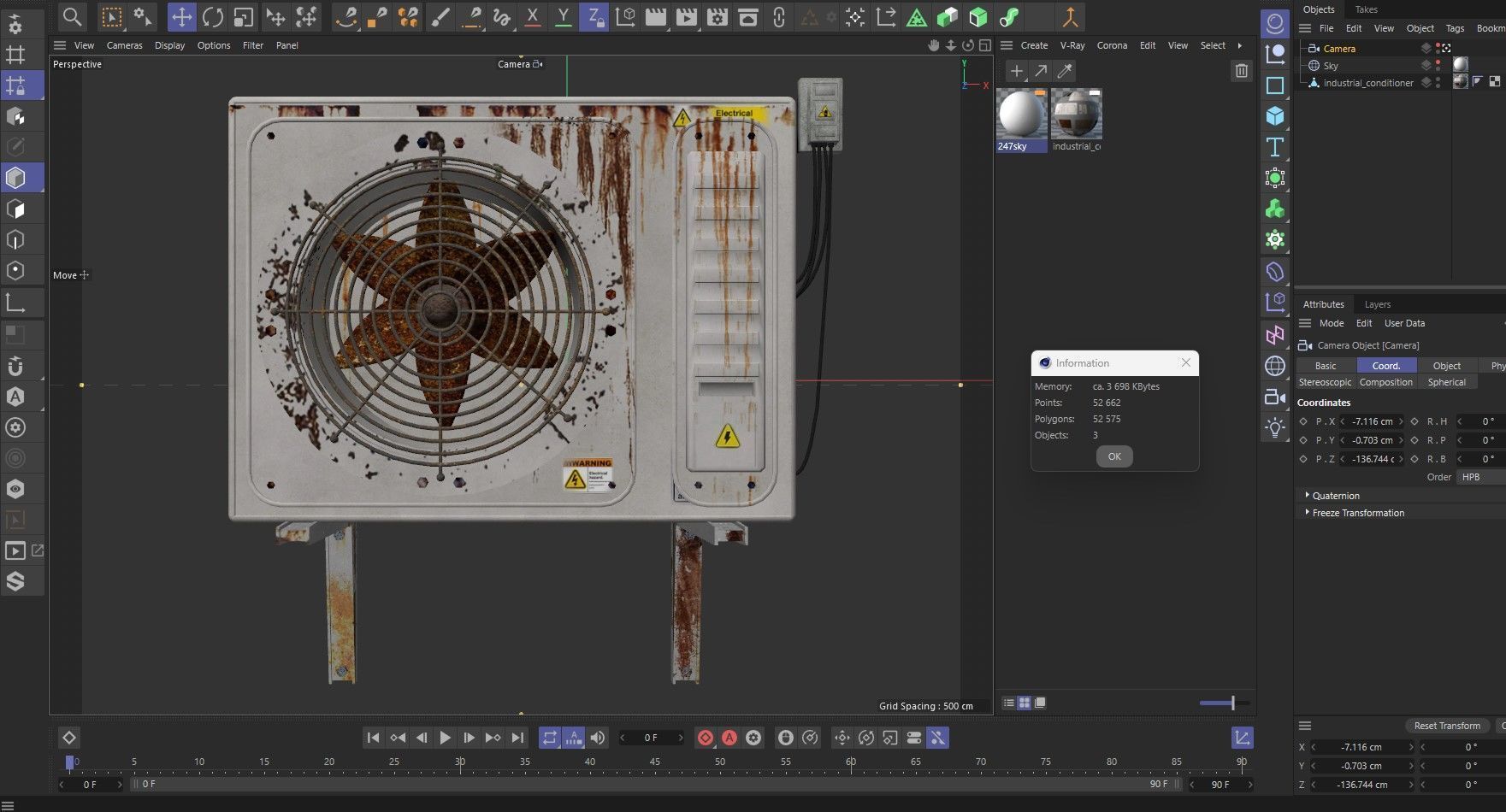 industrial air conditioner 3D model_10