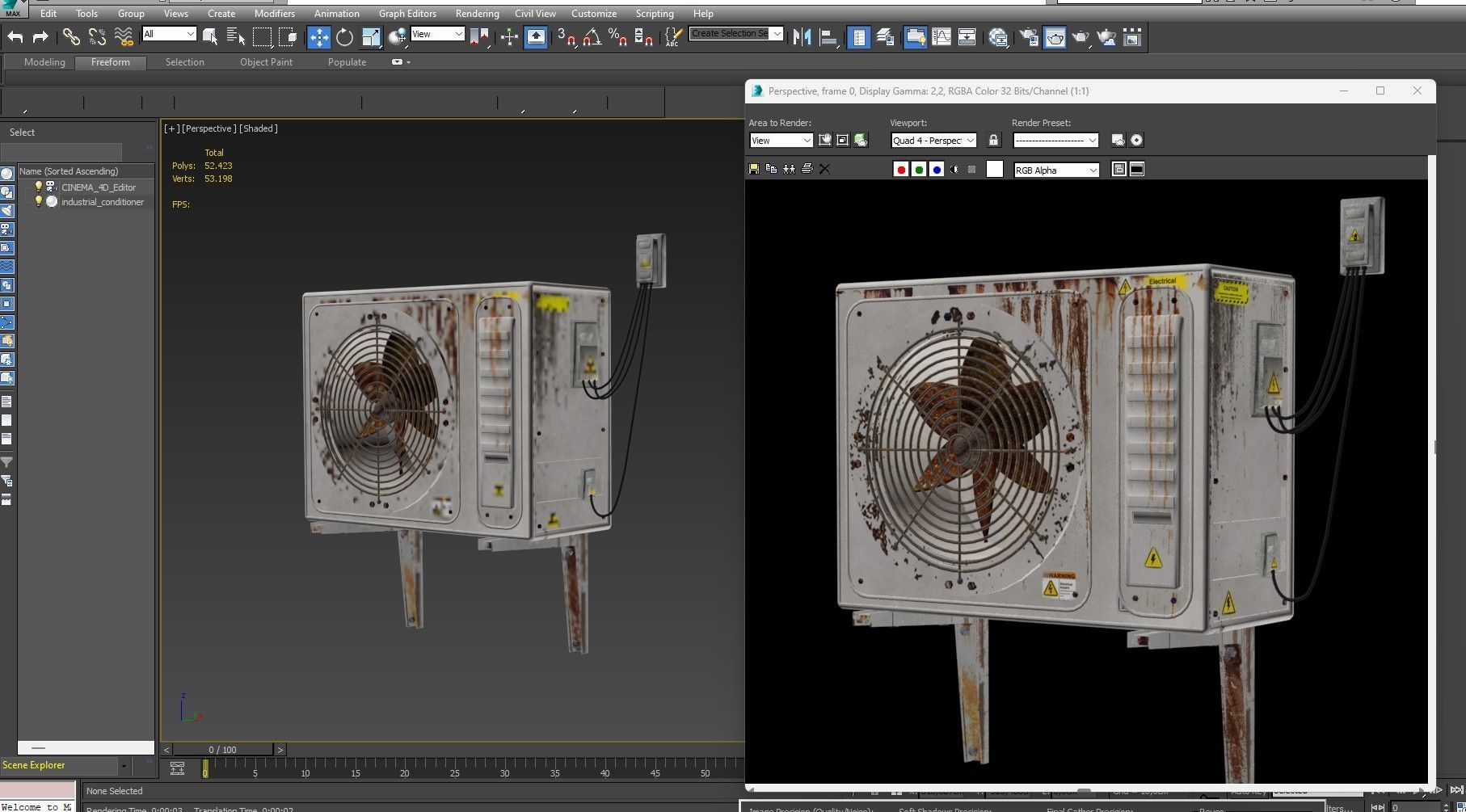 industrial air conditioner 3D model_11