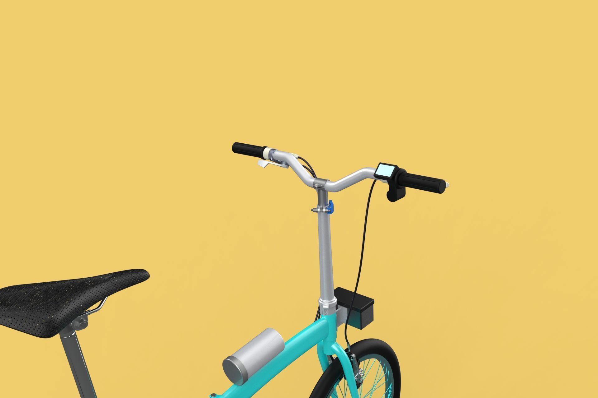 ELECTRIC FOLDING BIKE PORTABLE COMPACT FLIP BICYCLE EV 3D model_10