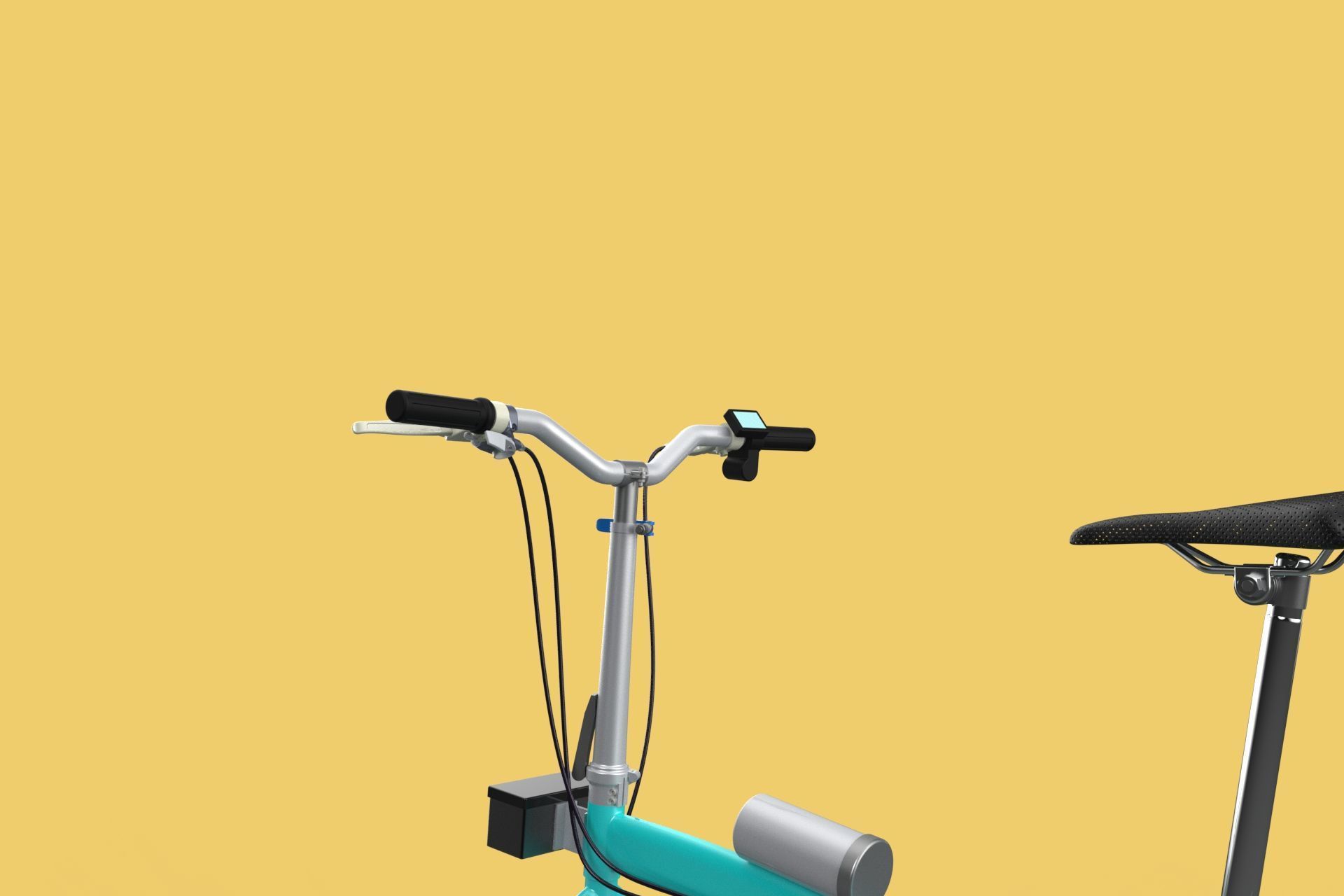 ELECTRIC FOLDING BIKE PORTABLE COMPACT FLIP BICYCLE EV 3D model_12