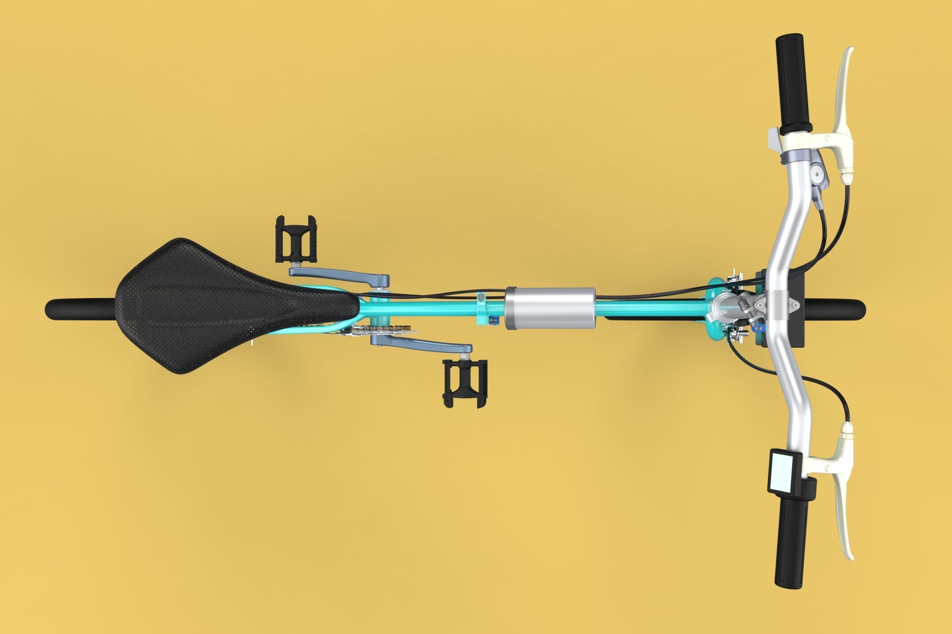 ELECTRIC FOLDING BIKE PORTABLE COMPACT FLIP BICYCLE EV 3D model_18