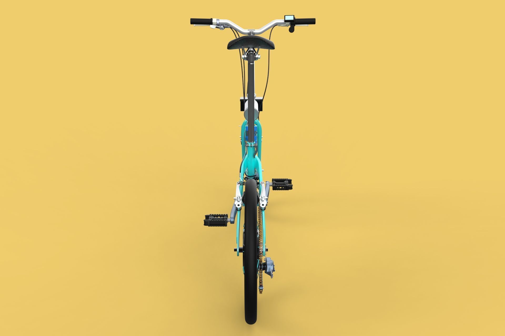 ELECTRIC FOLDING BIKE PORTABLE COMPACT FLIP BICYCLE EV 3D model_16