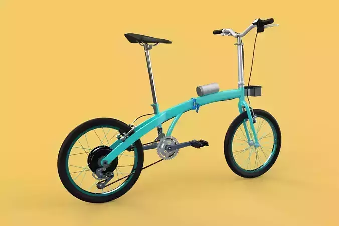 ELECTRIC FOLDING BIKE PORTABLE COMPACT FLIP BICYCLE EV 3D model