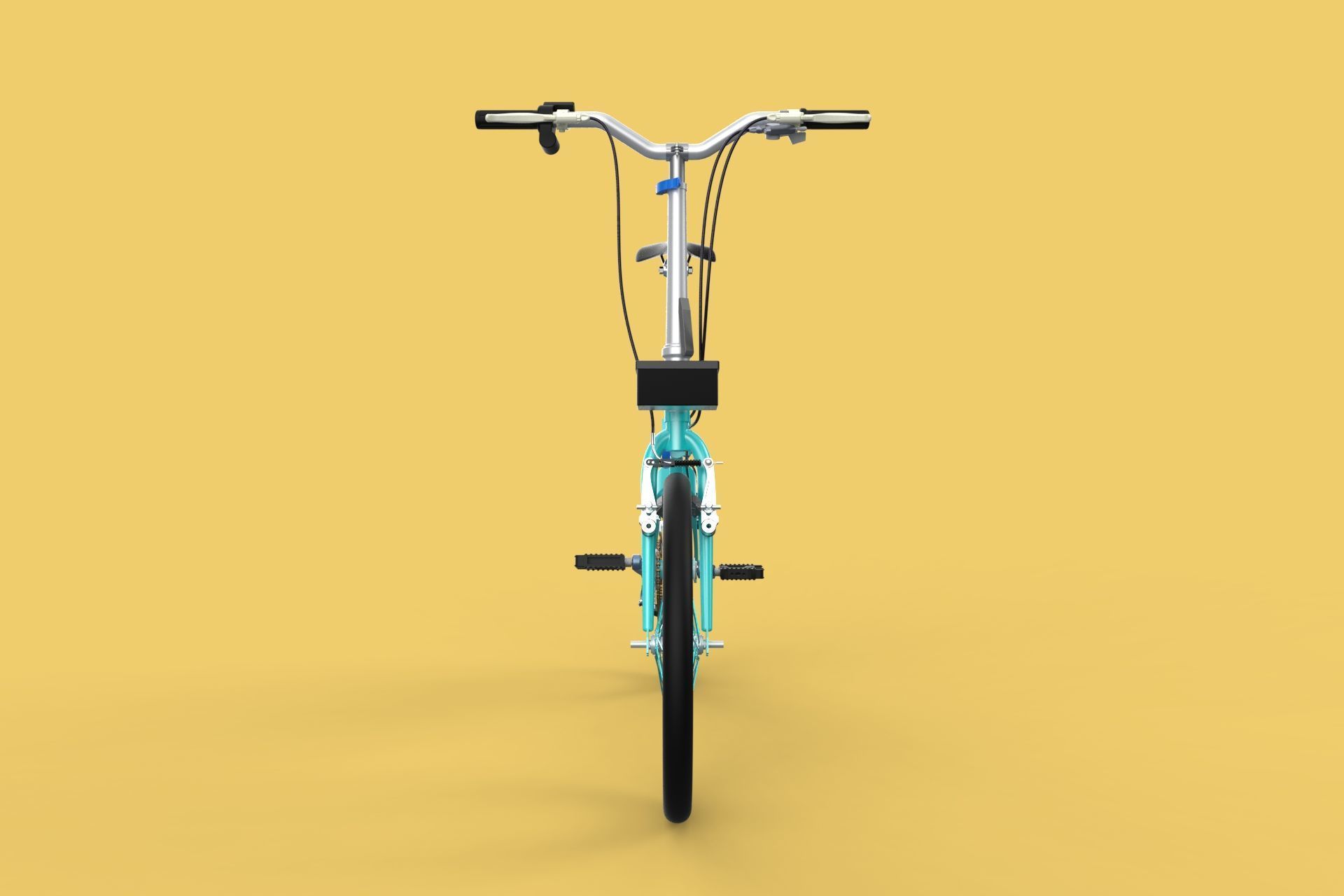 ELECTRIC FOLDING BIKE PORTABLE COMPACT FLIP BICYCLE EV 3D model_17