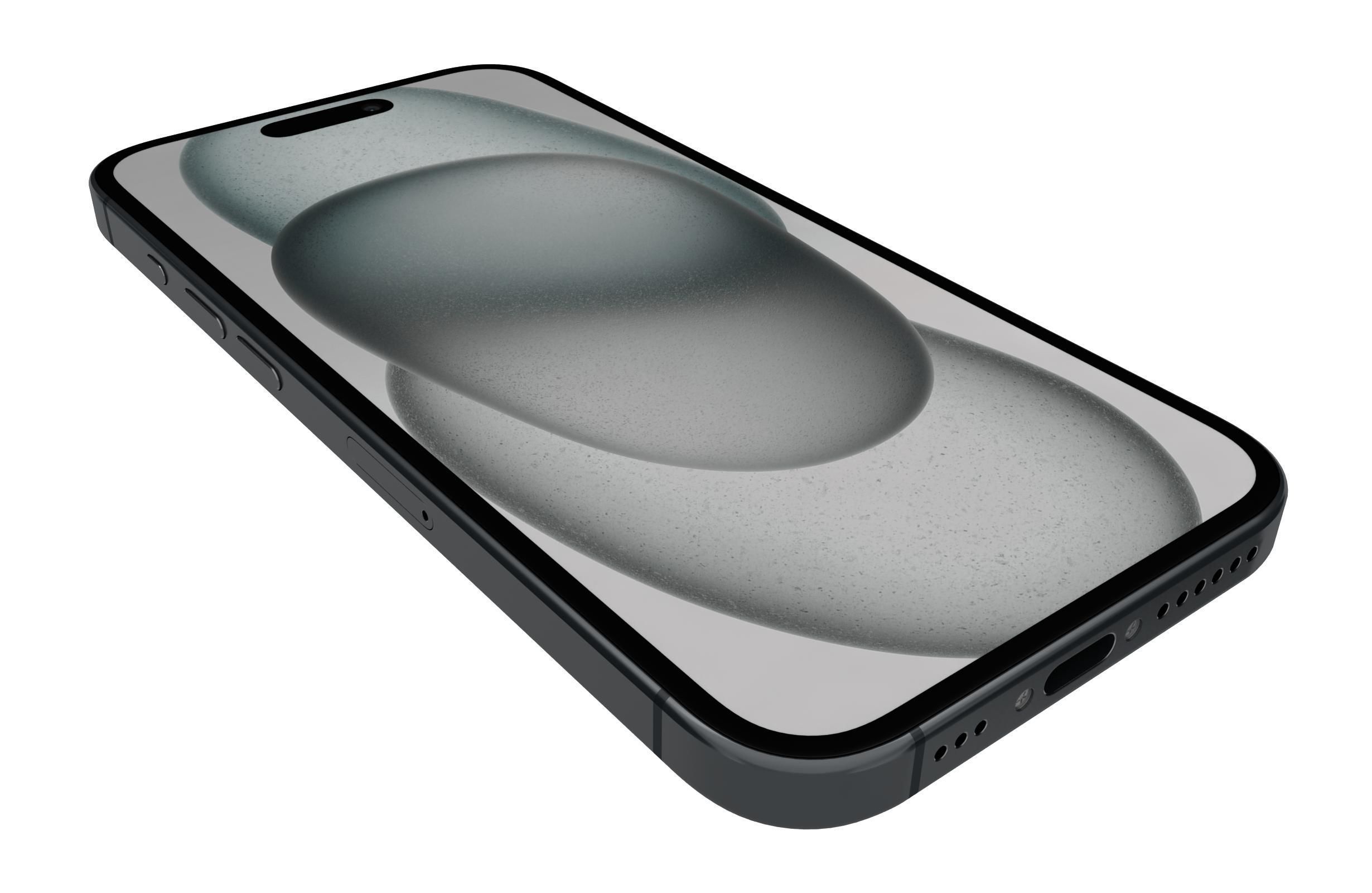Apple iPhone 15 Black 3D model_12