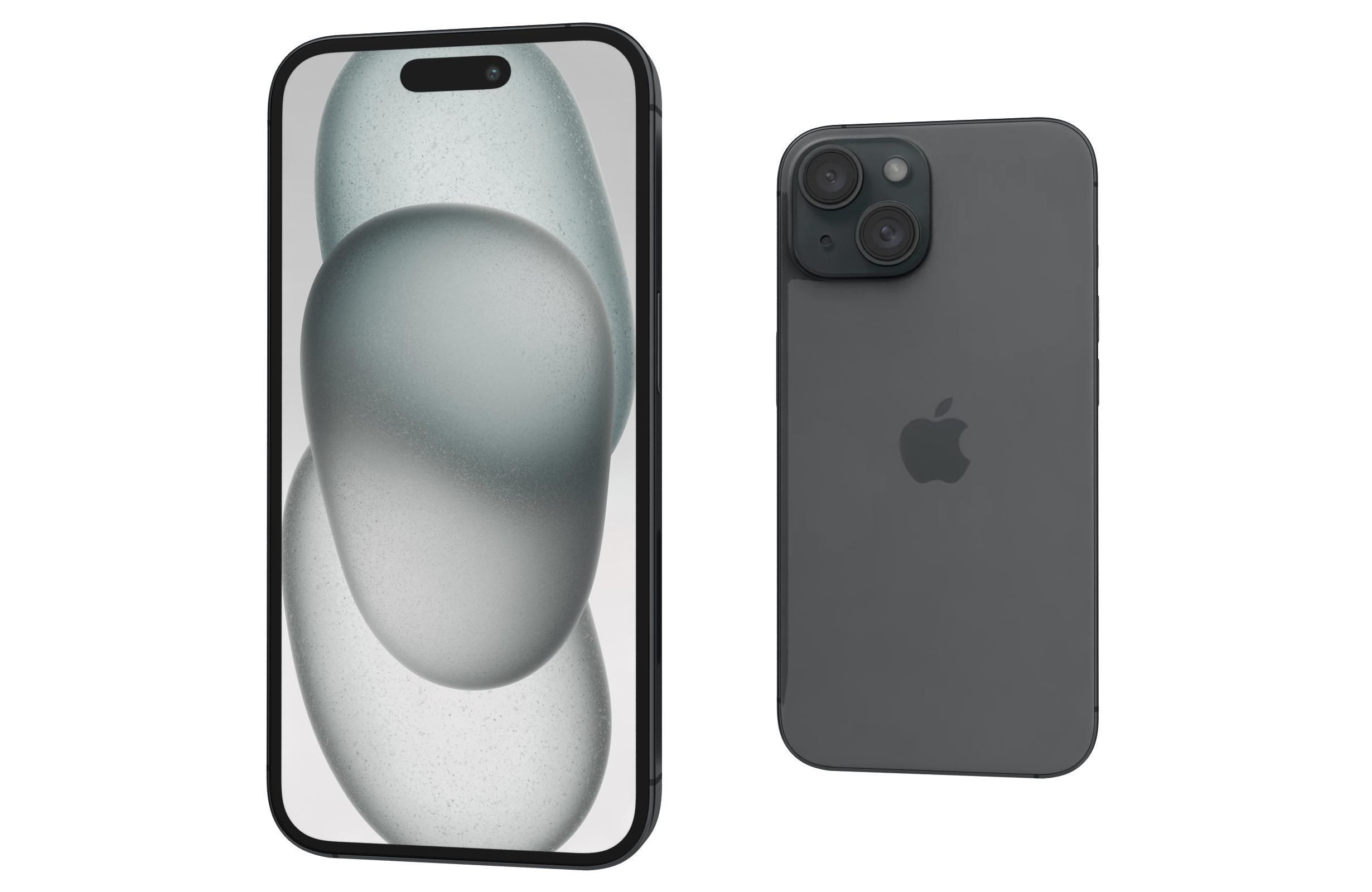 Apple iPhone 15 Black 3D model_6