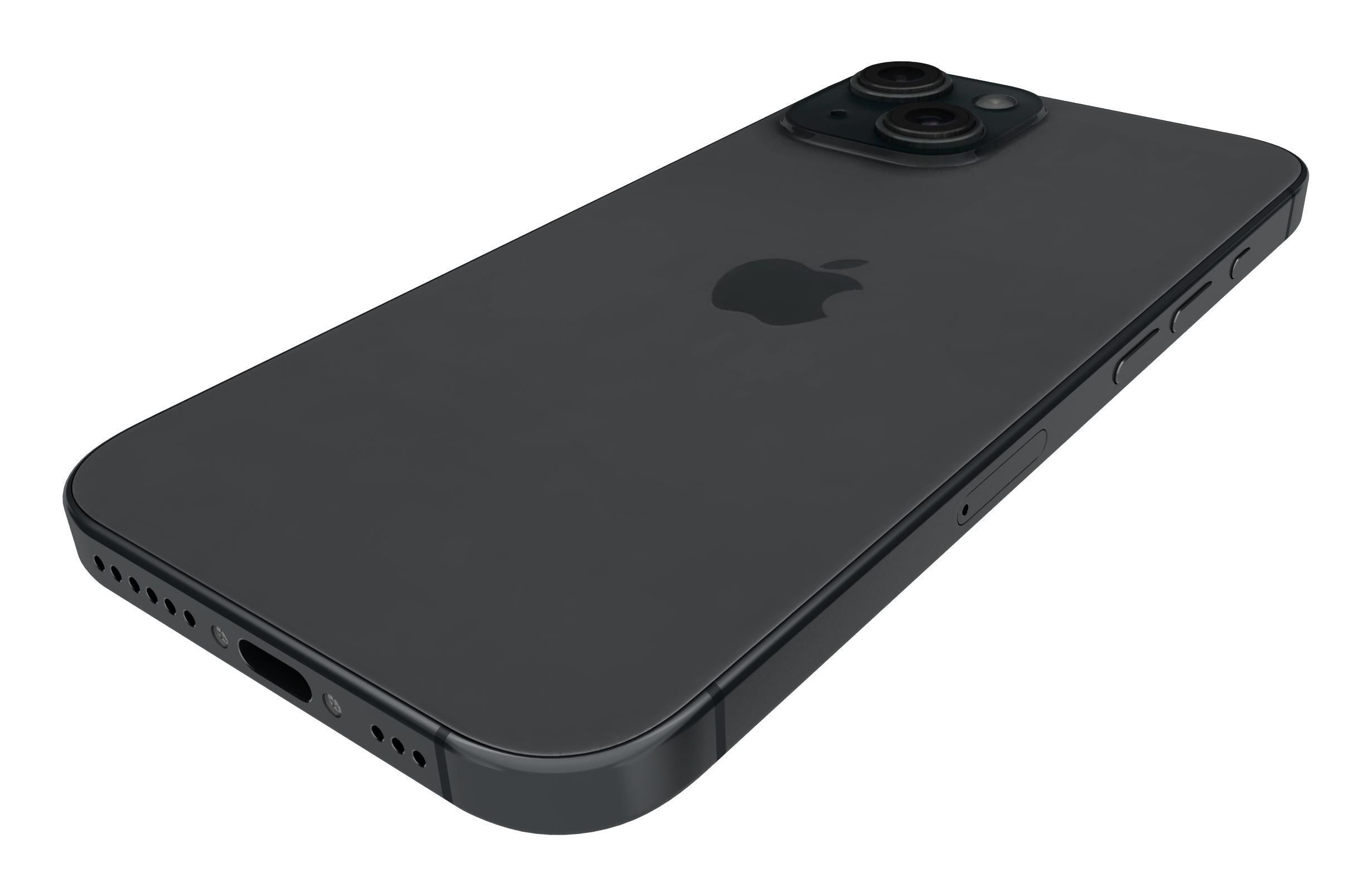 Apple iPhone 15 Black 3D model_14