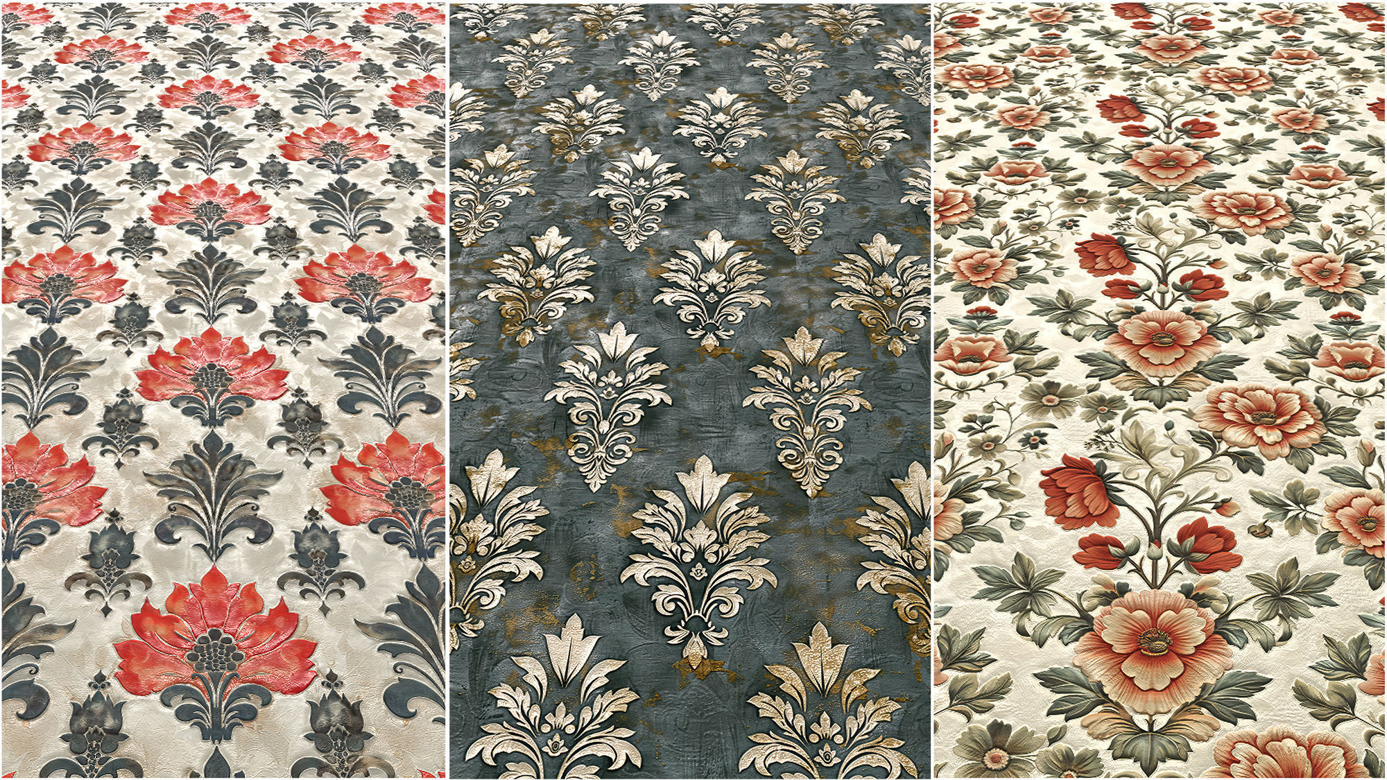 Classic Wallpaper VOL03 4K Seamless PNG PBR Textures Texture_3