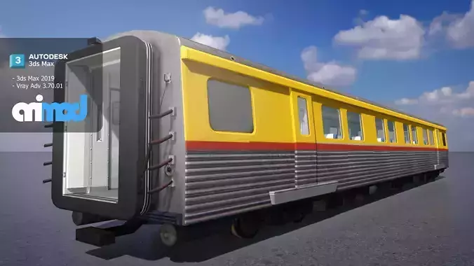TW Train Cabin 003 3D model