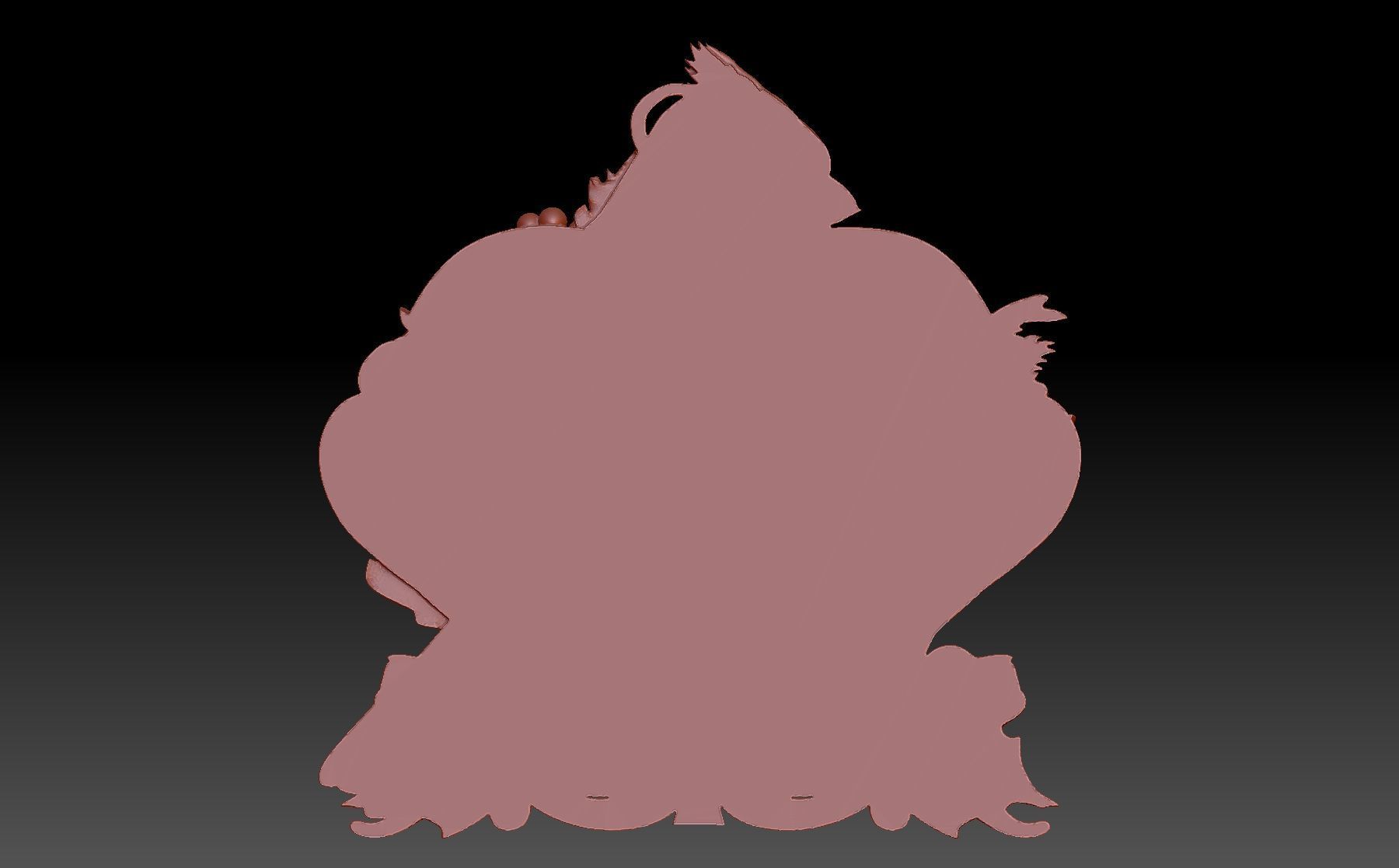 Red Cardinal 3D print model_2