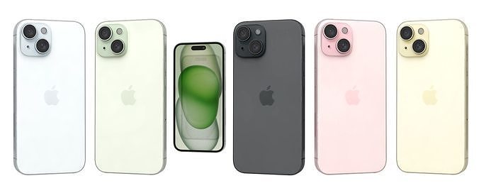 Apple iPhone 15 All Colors 3D model