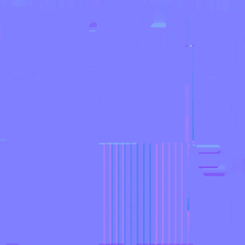 shelf industrial five niches Low-poly 3D model_9