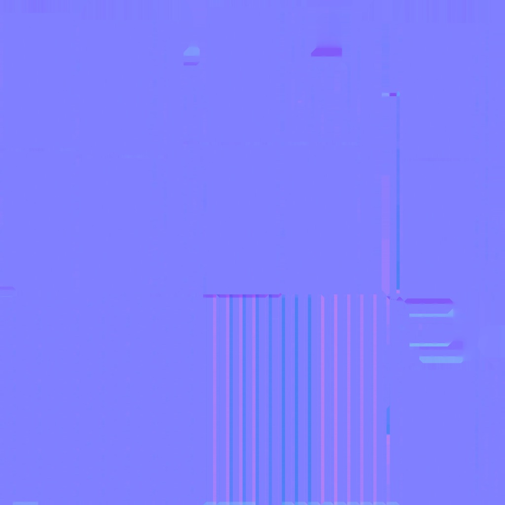 shelf industrial five niches Low-poly 3D model_10