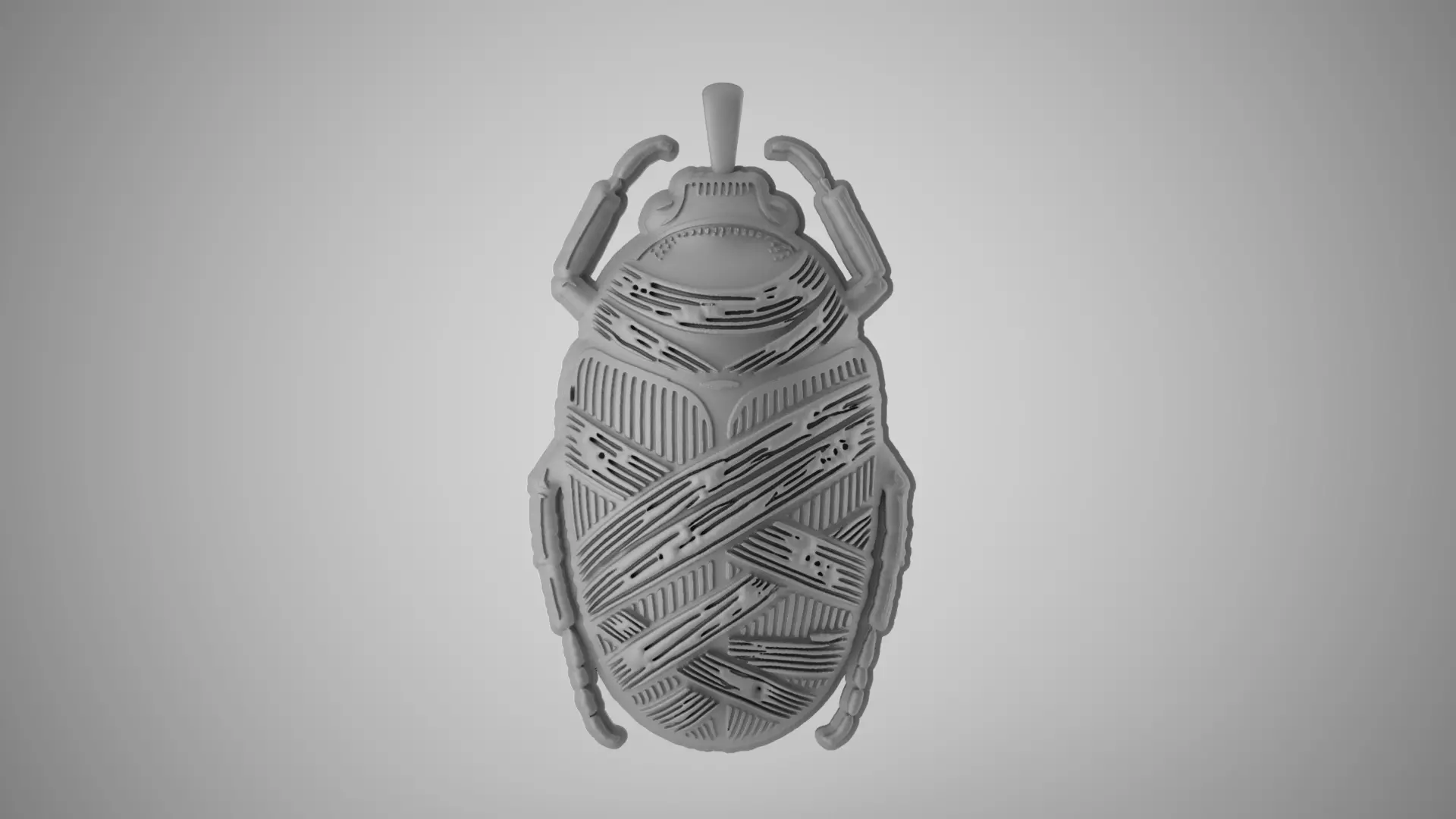 Mummified Scarab Necklace 3D print model