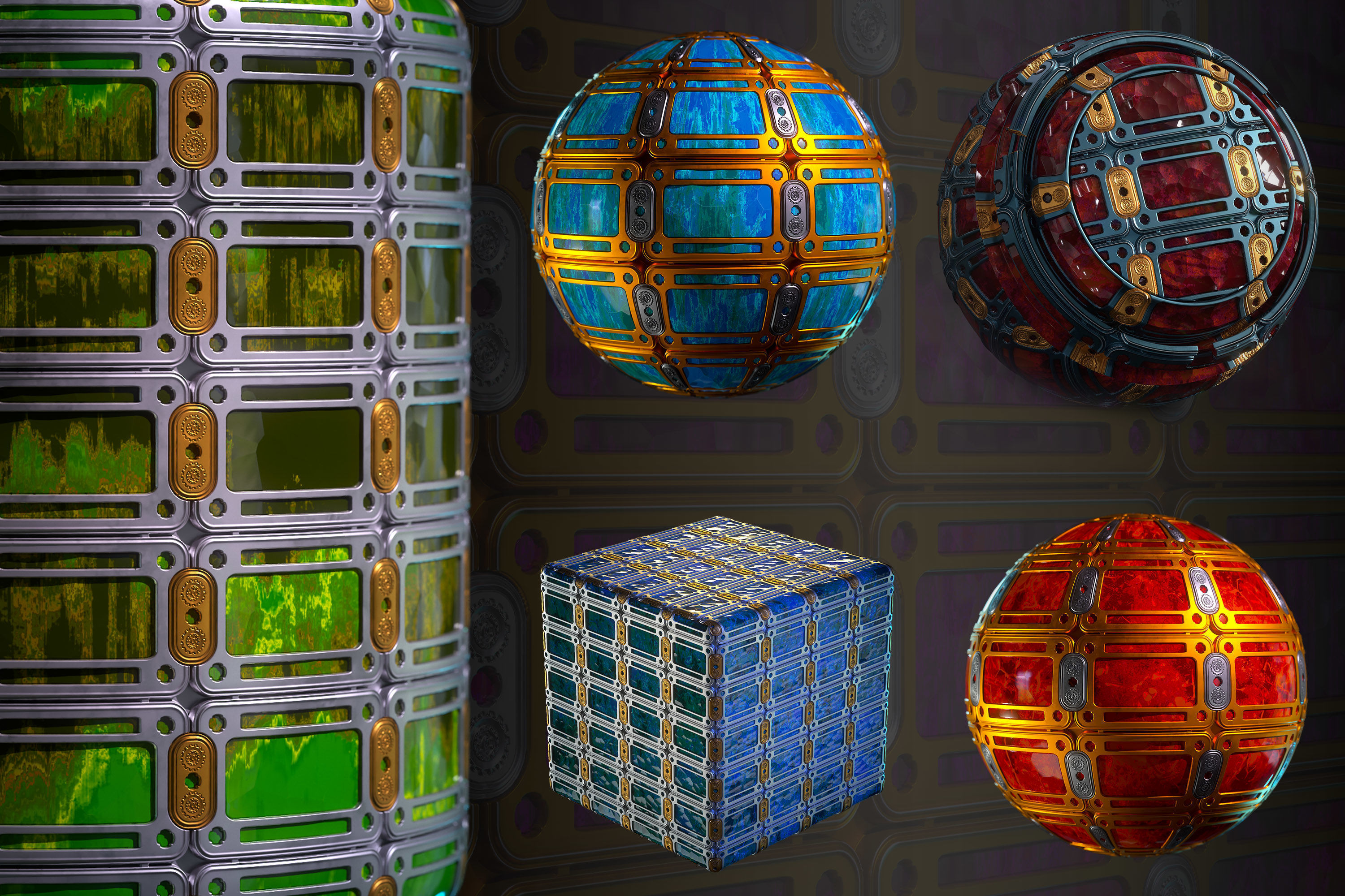 Crystal material VOL 20 - Sbsar - Maps Texture_2