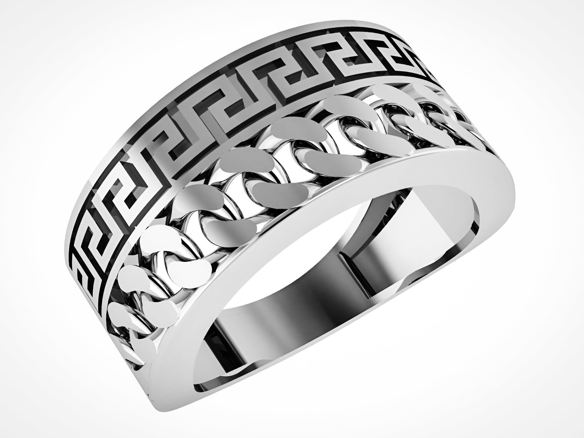 Cuban Ring 3D print model_2