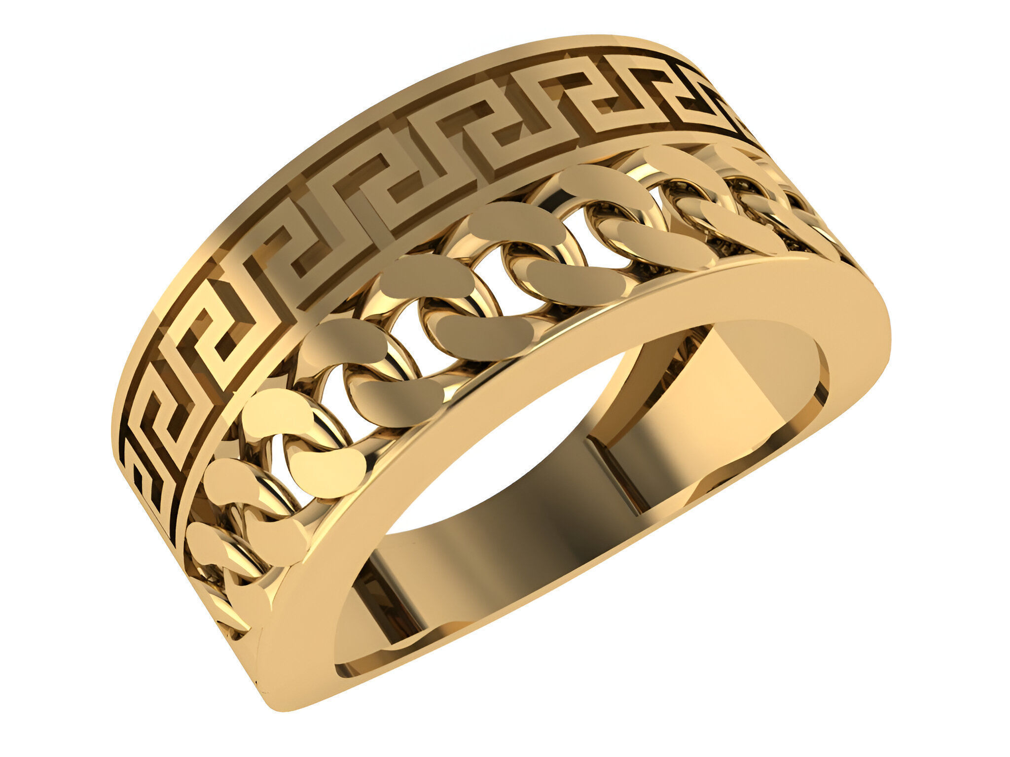 Cuban Ring 3D print model_1