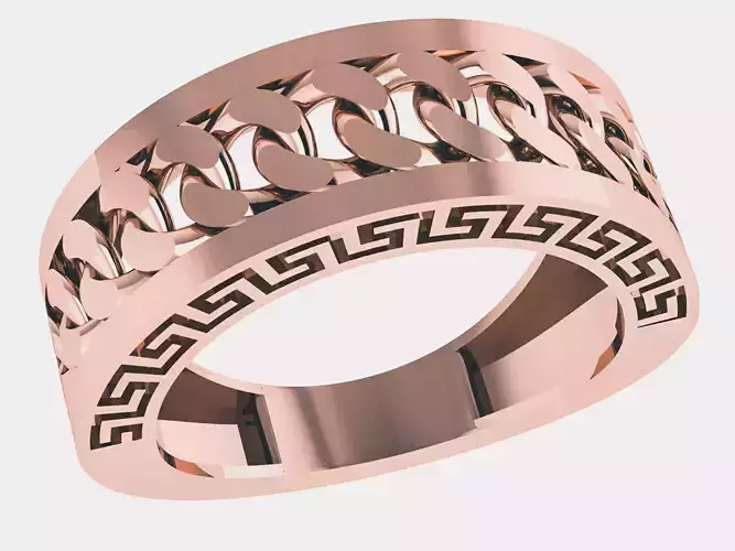 Cuban Chain Ring 3D print model