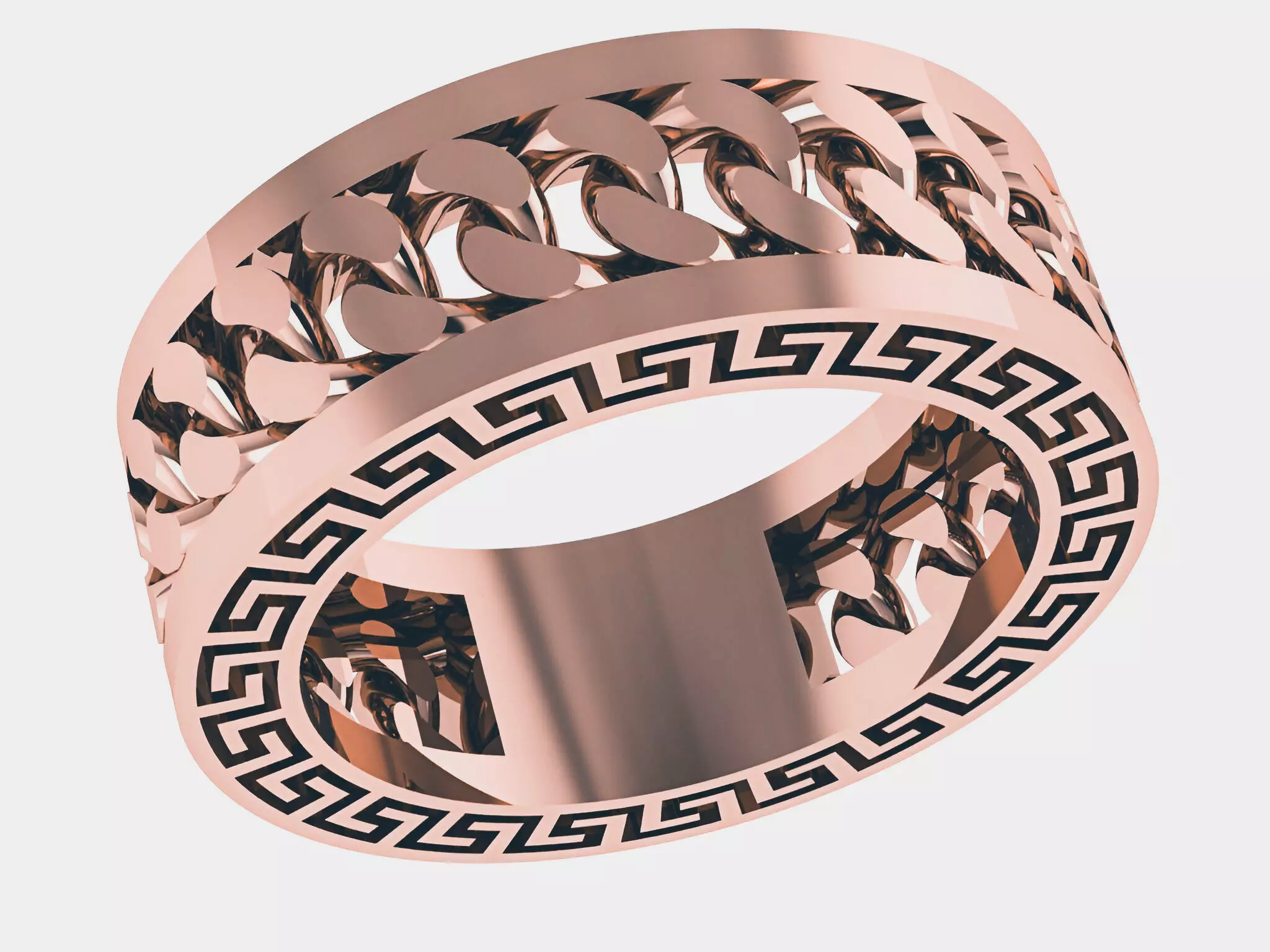 Cuban ring 3D print model_0