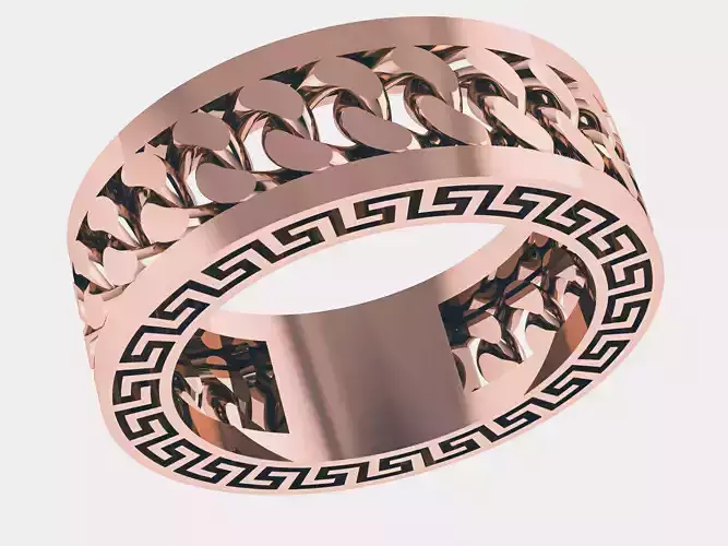 Cuban ring 3D print model Cuban ring 3D print model