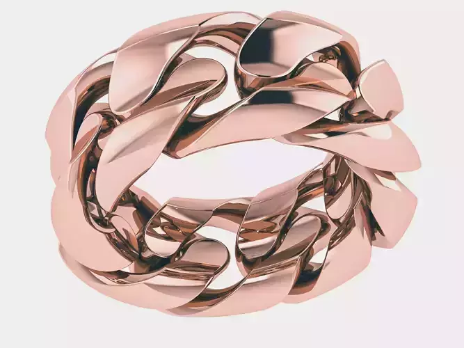Cuban Chain  ring 3D print model