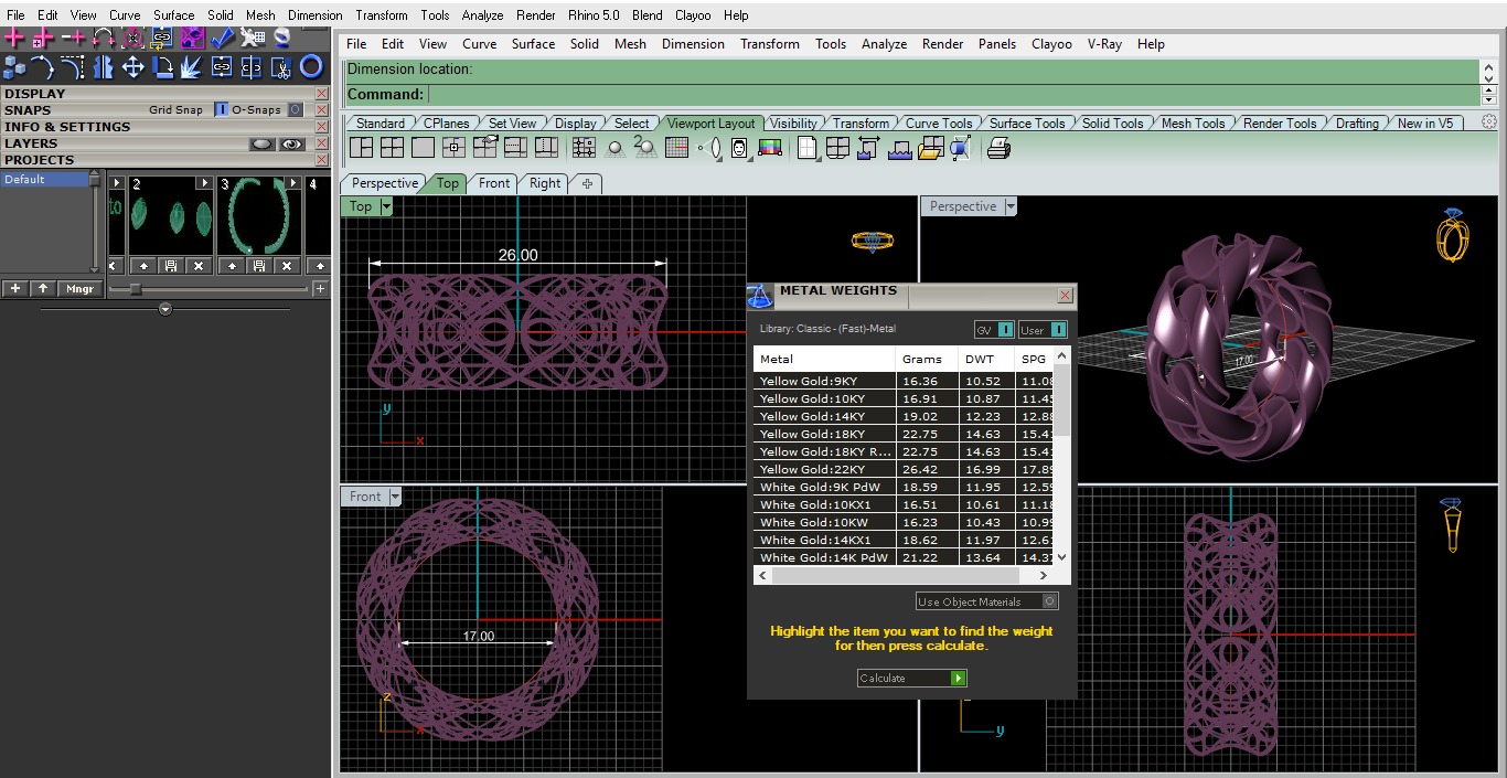 Cuban Chain  ring 3D print model_3