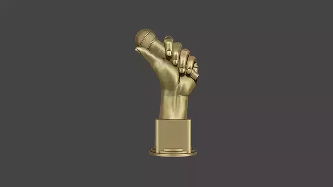 Microphone Trophy 3D print model