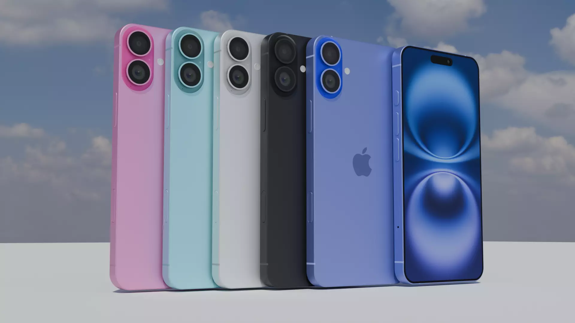 iPhone 16 All Colors 3D model_0