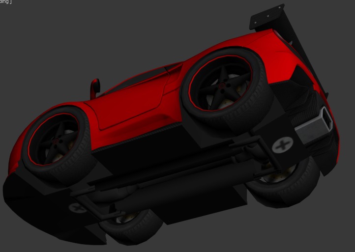 cartoon car vehicle 3d game ready model Low-poly 3D model-005 Low-poly 3D model_11